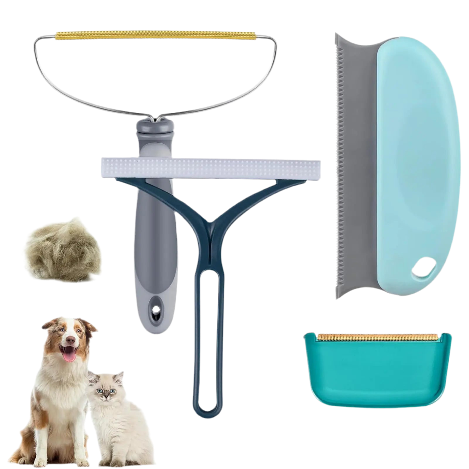4 Pack Pet Hair Remover Dog Cat Hair Remover Lint Remover Reusable Carpet Rake Scraper for Pet Hair Removal Lint Brush Lint Shaver for Car MatCouchPet Bed Furniture
